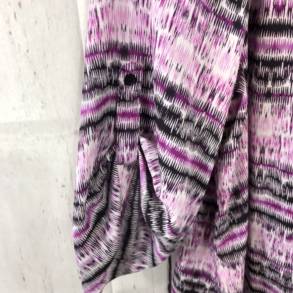 FADED GLORY 3/4 SLEEVE BLOUSE RIPPED 2X - Picture 5 of 8